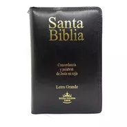 Biblia Reina Valera 1960 Con Cierre Y Letra Grande - Negro