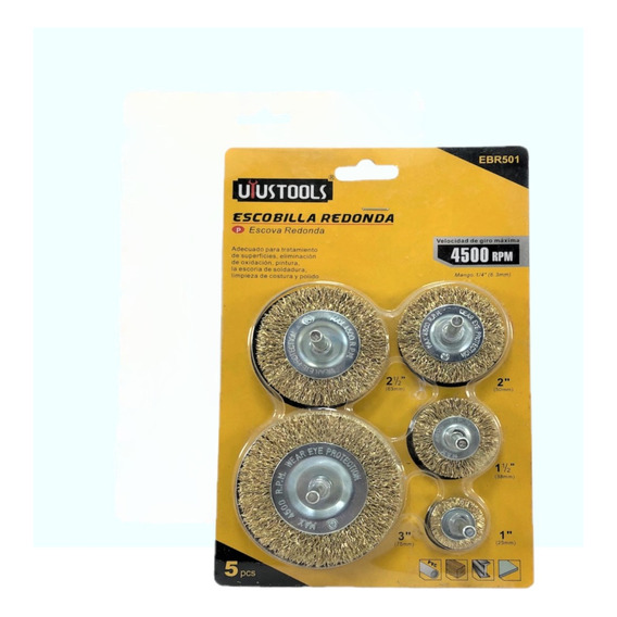 Disco Grata Escobilla De Alambre Para Taladro/mototool 5pcs