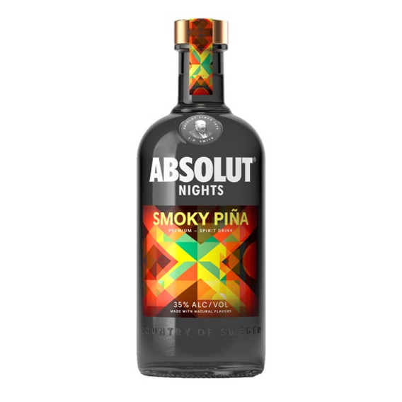 Vodka Absolut Nights Smoky Piña Suecia 35 % De Alcohol 700ml