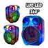 Parlante Bluetooth Portátil Con Luces Led , Fm , Usb , Tf Negro