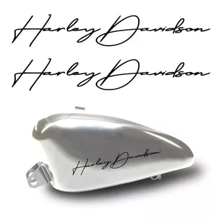 Adesivo Escrita Harley Davidson Tanque Hd Lettering