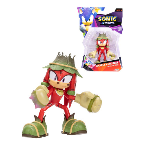 Sonic Prime Figura Gnarly Knuckles Boscage Maze 5 Pulgadas