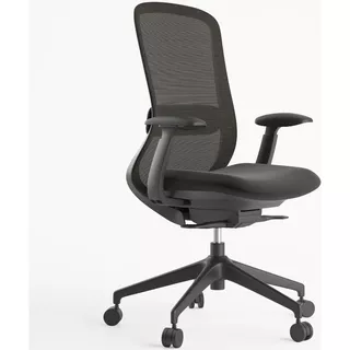 Silla Oficina Ergonomica Negra Para Escritorio Home Office__