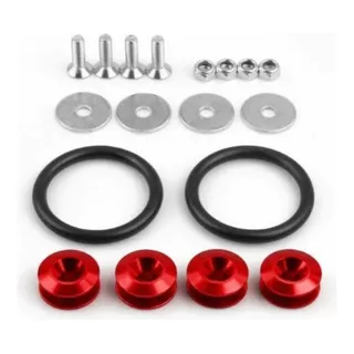 Sujeta Paragolpe C/tornillos Anonizadas Tuning Rojo Oferta!