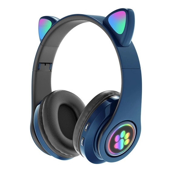 Auriculares Bluetooth Vincha Con Orejas Gato Luces Led | Ero