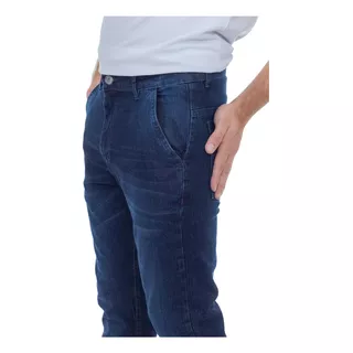 Calça De Sarja Masculina Slim Jeans