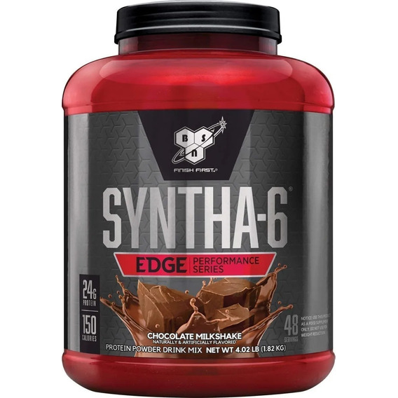 Suplemento en polvo BSN  Edge Syntha-6 proteínas sabor chocolate milkshake en pote de 1.92kg