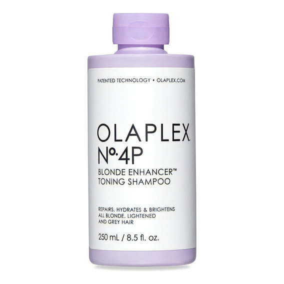 Shampoo sólido Olaplex No 4P Blonde Enhancer Toning en botella de 250mL