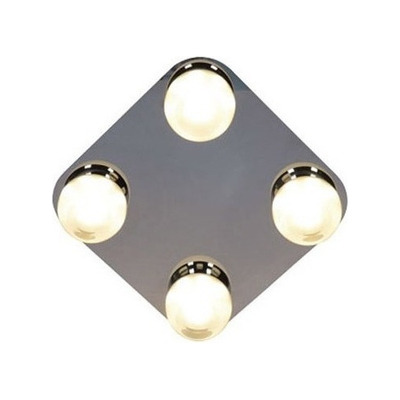 Plafon Led Bola 4 Luces Cromo Deco Moderno Apl4224