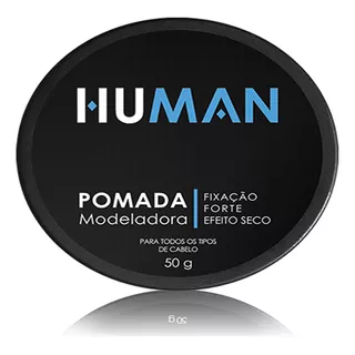 Pomada Modelador Cabelo Masculino Efeito Seco 50g Human