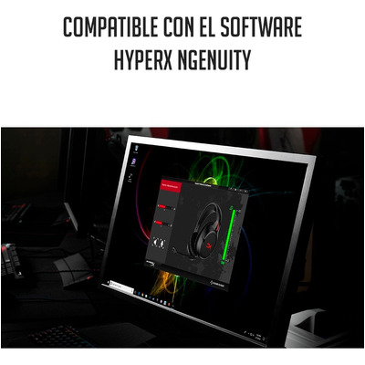 Auriculares Gamer Inalámbricos Hyperx Cloud Flight Hx-hscf Negro Con Luz  Rojo Led