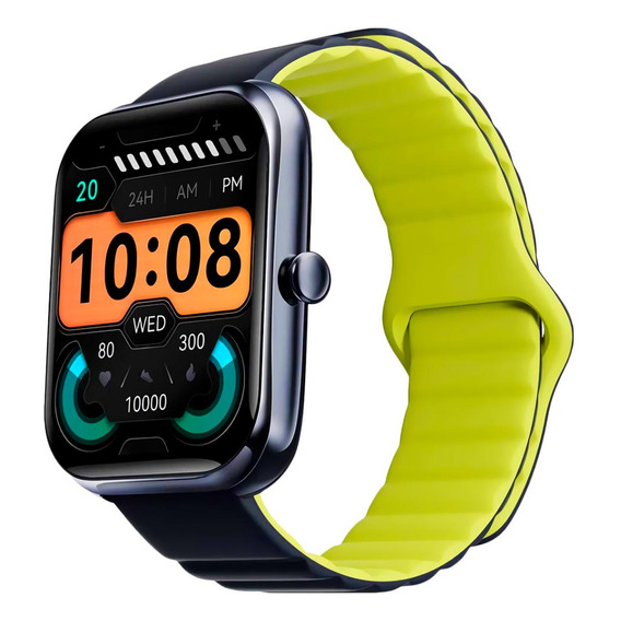 Reloj inteligente Haylou Rs4 Max Ls17, Bluetooth, resistente al agua, carcasa azul oscuro, pulsera azul oscuro, bisel negro, diseño de pulsera de malla