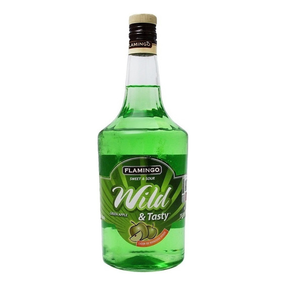 Licor De Manzana Verde W&t Flamingo 1000