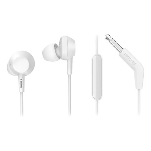 Auriculares Con Microfono Philips Tae4105 Earbuds In-ear Color Blanco