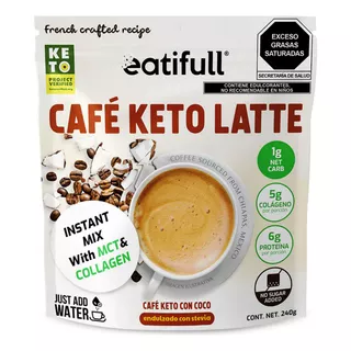 Café Keto Latte Con Mct, Colágeno, Ganoderma, Keto Coffee