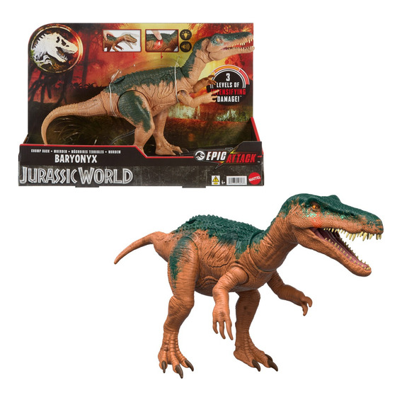 Jurassic World Dinosaurio Epic Attack Mordida Baryonyx