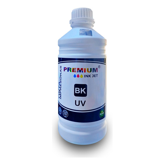  Tinta Universal Uv 1 Litro Negro Para Epson Canon Hp Brothe