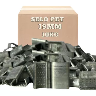 10kg Selo Metálico Para Fita Cinta Arquear Pet Verde 19mm