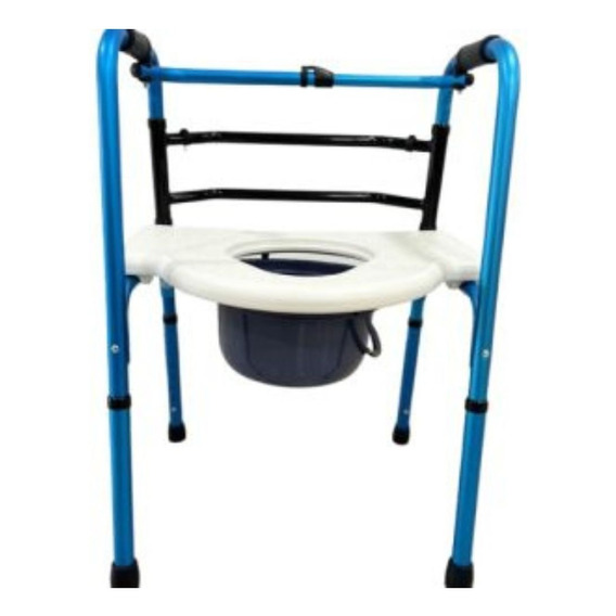 Caminador Con Silla Sanitaria En Aluminio Plegable Liviana