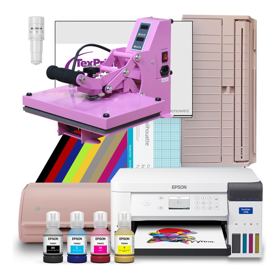 Kit Silhouette Cameo 5 Plancha Hobby Impresora Epson F170