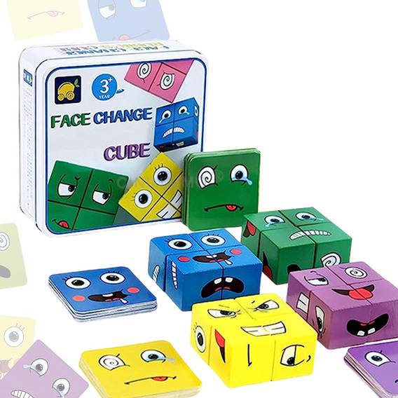 Juego Expresión Cubo De Rubik Para Niños De Cambia Cara