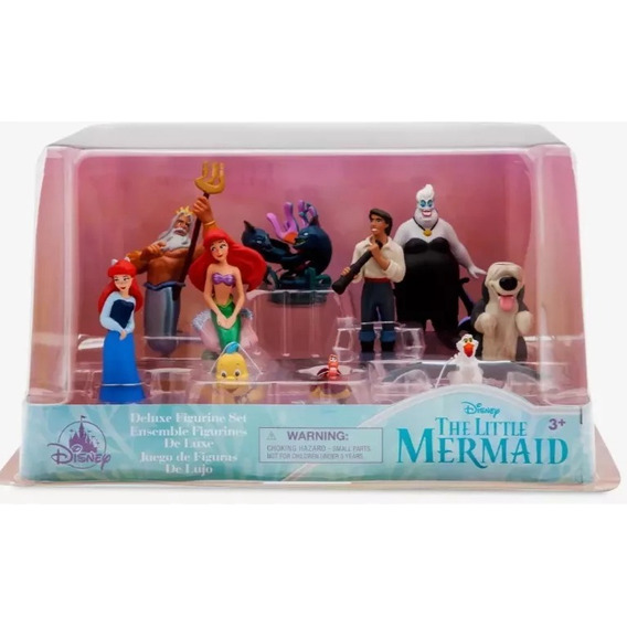 Play Set Deluxe Disney La Sirenita 10 Figuras Nuevo Original