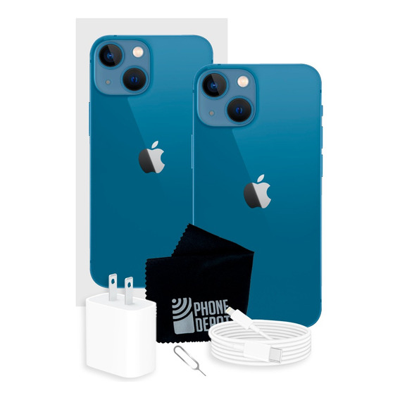 Apple iPhone 13 128 Gb Azul Con Caja Original + Protector