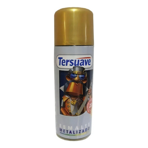 Pintura Aerosol Metalizado Brillante Tersuave 440cc- Deacero Color Oro Metalizado