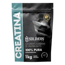 Creatina 1kg Suplemento Monohidratada em pó 100% Pura - Soldiers Nutrition