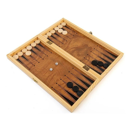 Juego De Mesa Ajedrez Damas Backgammon 30cm