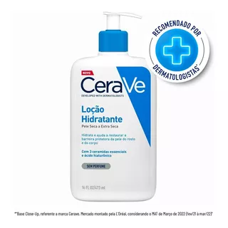 Loção Hidratante Cerave Com Ácido Hialurônico Sem Perfume 473ml