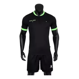 Conjunto Arbitro Juez Kelme Negro Camiseta Y Short Kelme.uy