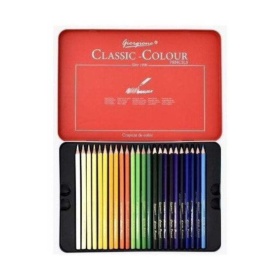 Lápices De Colores Giorgione Set 48pcs Caja Metalico