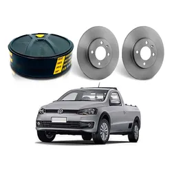  Disco Freio Traseiro Saveiro G6 1.6 2013 A 2017