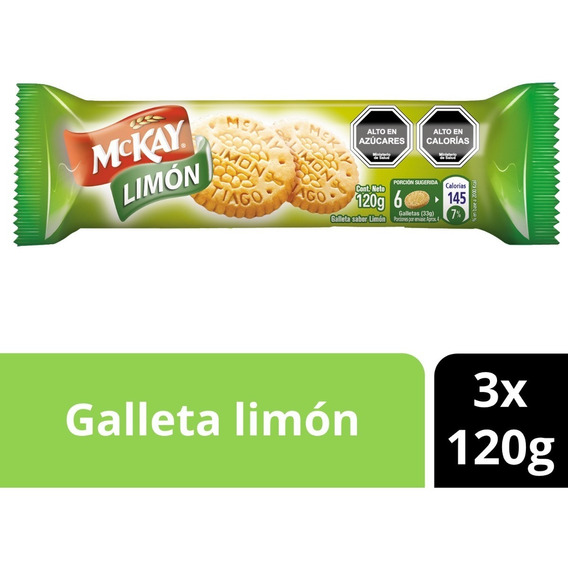 Pack Galletas Mckay® Limón 120g X3