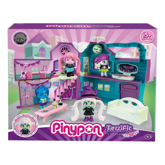 Pinypon Mansion De Terror C/1 Fig Y Acc Int Pny48000 Pin&pon