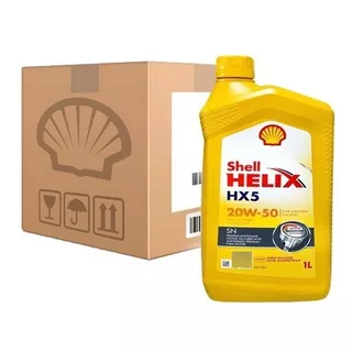 Aceite Motor 20w50 Mineral Shell Original Helix Hx5 Caja 6l.