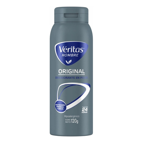 Véritas Talco Desodorante En Polvo Original Hombre 120g