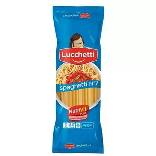 Fideos Lucchetti Spaghetti N°7 500gr X20 Unidades 