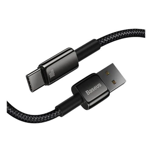 Cable Carga Rápida Baseus Usb A C Oro Tungsteno 100w Datos