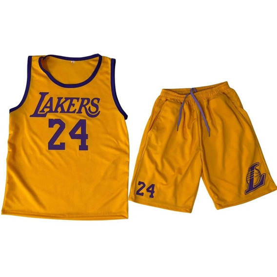 Conjunto Deportivo Short Camiseta Niño Niña Lakers