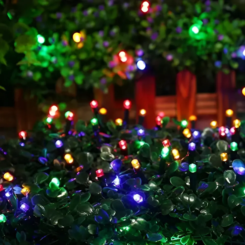 Pisca Led Colorido Natal 100 Lâmpadas 8 Funções 10m