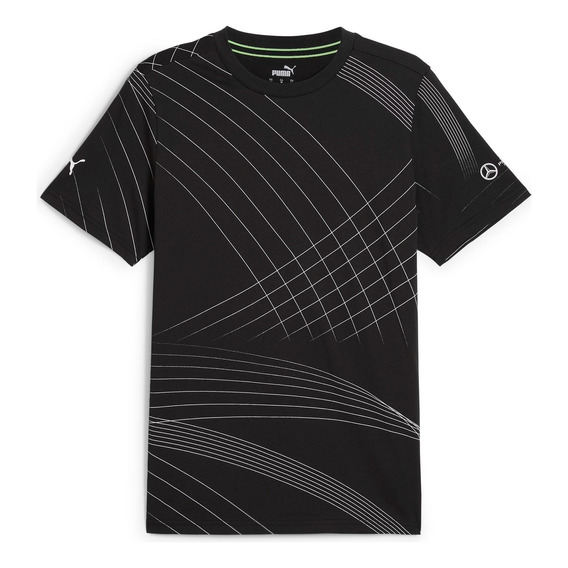 Playera Puma Mapf1 Aop Logo Tee Negro Hombre