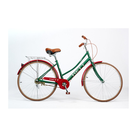 Bicicleta Urbana Kett Rodado 26 Freno Tambor Color Verde