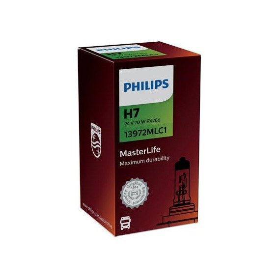 Lampara Philips Halogena 24v 70w H7 Master Life