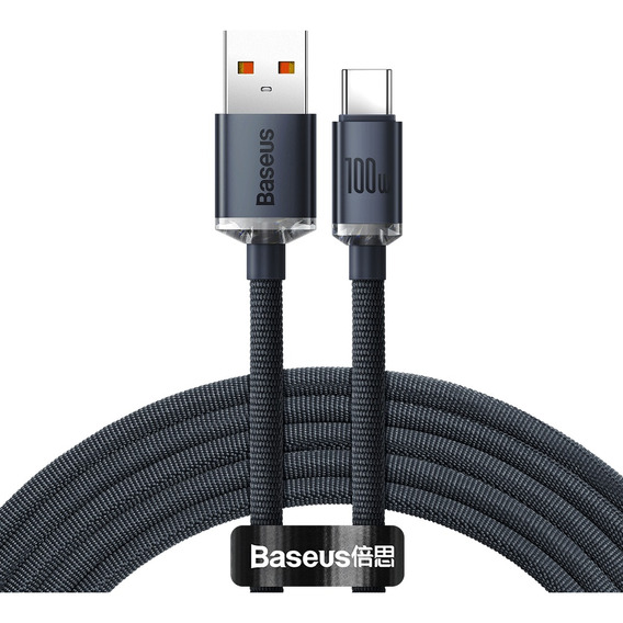 Cable Baseus Usb A / Usb C 100w Carga Rapida De 2 Metros