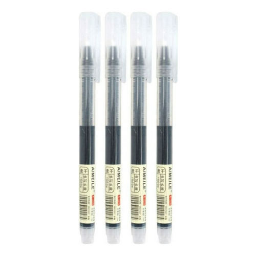 Pack 12 Lapices Gel 0.5mm Boligrafos Lapicero Pluma Lapiz Color De La Tinta Negro - 279004