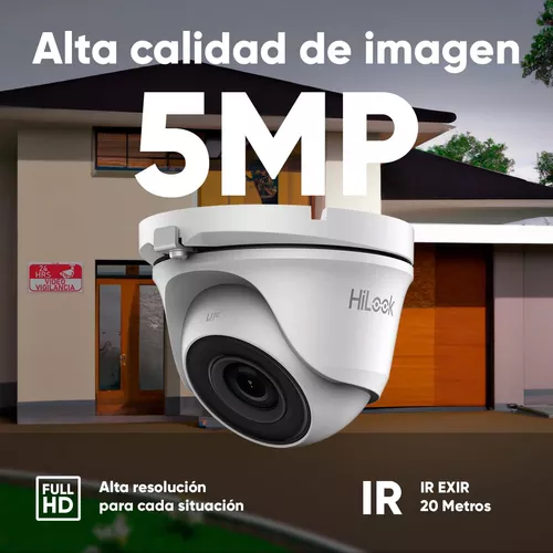 Cámara de vigilancia 5 Mp con visión nocturna 20 m para exterior