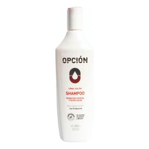 Shampoo Queratina Vegetal Y Filtro Solar Opcion 350 Ml