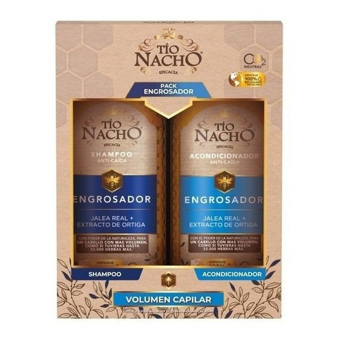  Pack Tio Nacho Engrosador Shampoo + Acondicionador 415ml